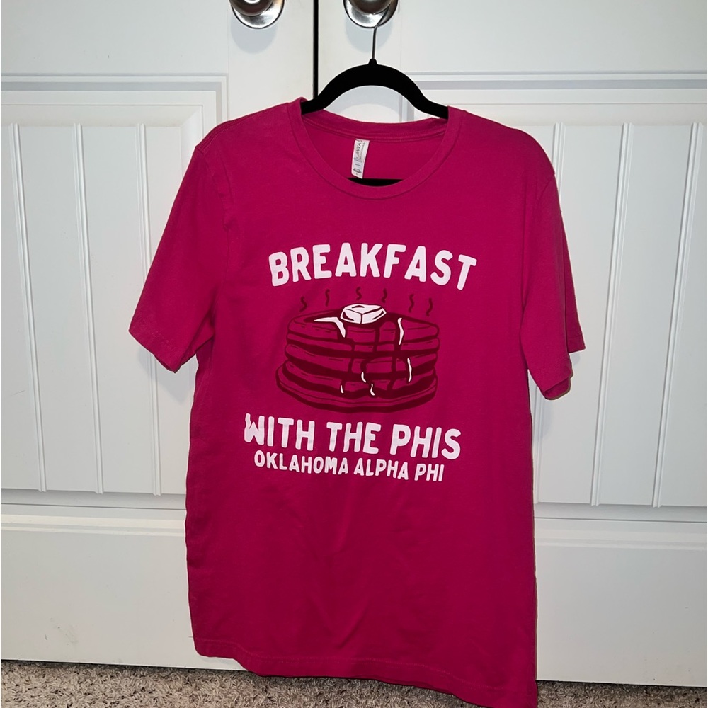Oklahoma Alpha Phi pink sorority t-shirt